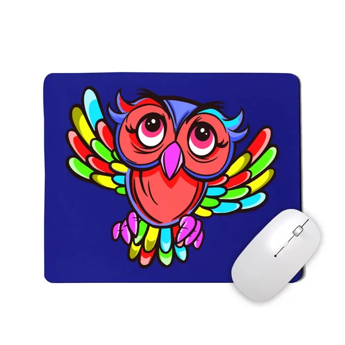 Colorful Owl Bird Lgbtq Great Gift Mousepad