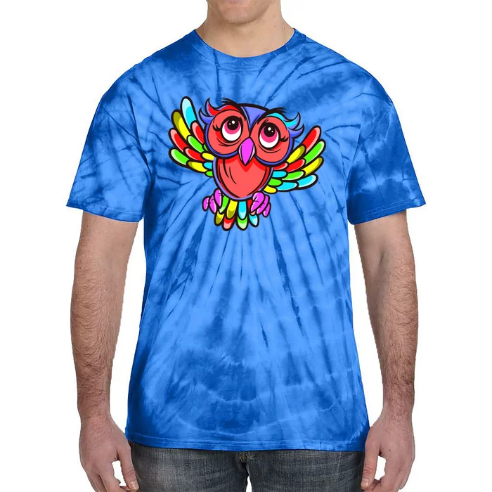 Colorful Owl Bird Lgbtq Great Gift Tie-Dye T-Shirt