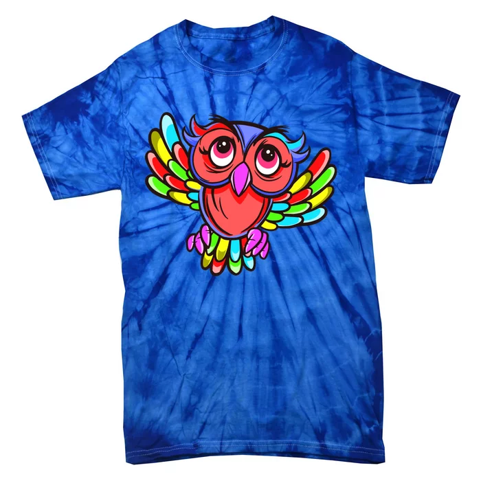 Colorful Owl Bird Lgbtq Great Gift Tie-Dye T-Shirt