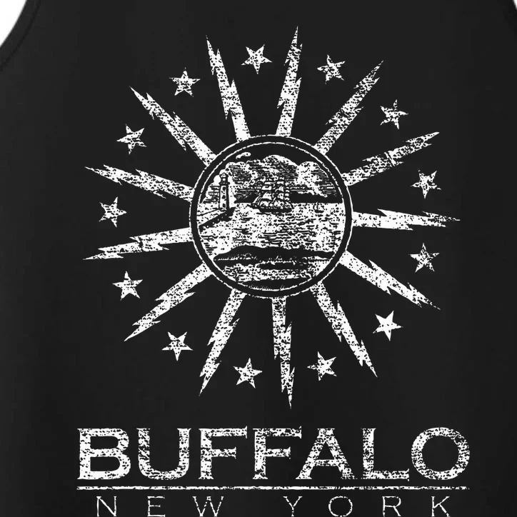 City Of Buffalo New York Flag Performance Tank