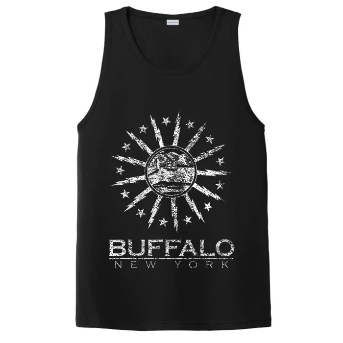 City Of Buffalo New York Flag Performance Tank