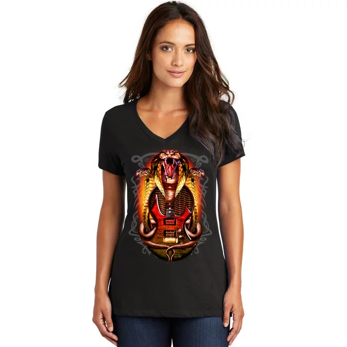 Cobra Guitar Women's V-Neck T-Shirt