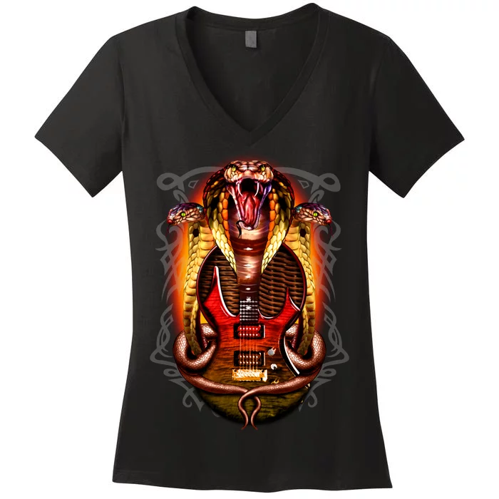 Cobra Guitar Women's V-Neck T-Shirt