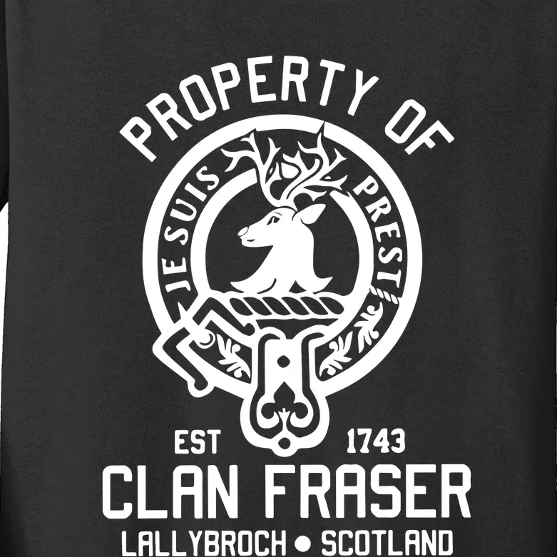 Clan Of Clan Fraser Kids Long Sleeve Shirt