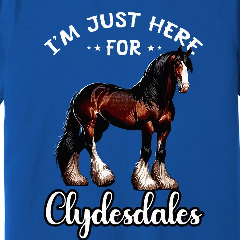 Clydesdale Owner Clydesdale Horse Toy Clydesdale Lover Premium T-Shirt