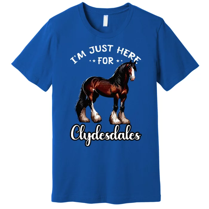 Clydesdale Owner Clydesdale Horse Toy Clydesdale Lover Premium T-Shirt