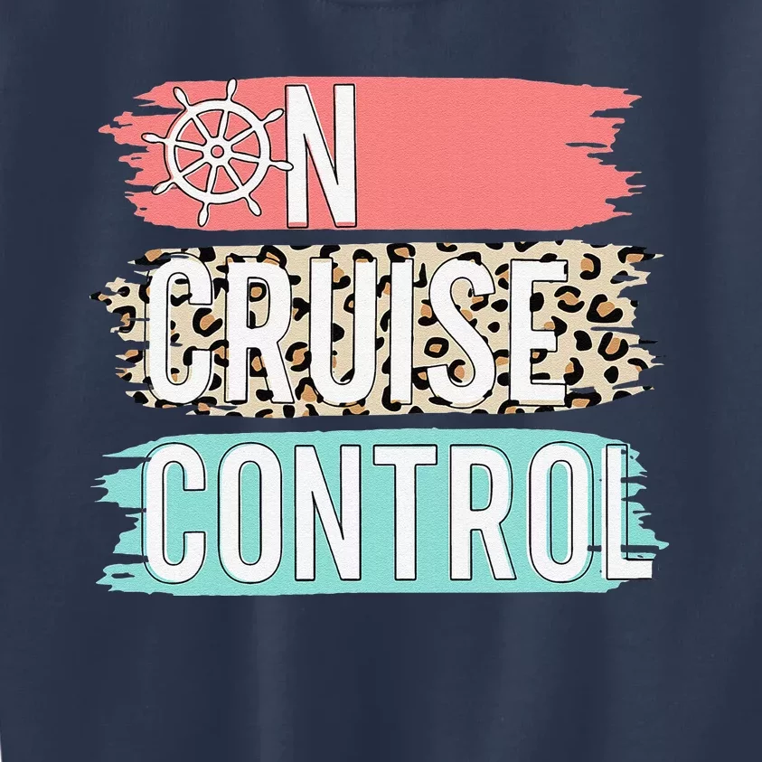 Control On Cruise Leopard Funny Summer Vacation Family Women Kids Sweatshirt