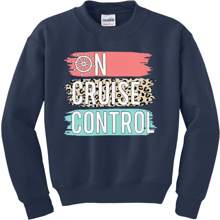 Control On Cruise Leopard Funny Summer Vacation Family Women Kids Sweatshirt