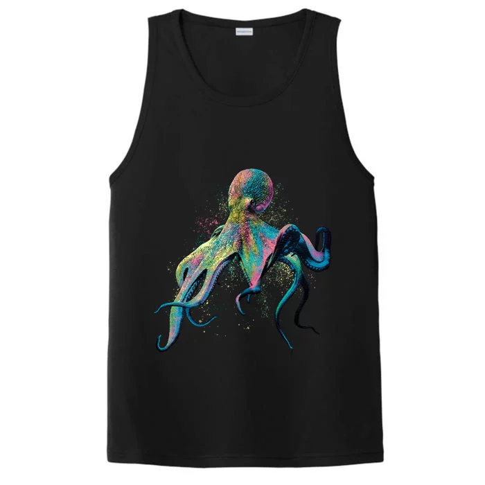 Colorful Octopus Performance Tank