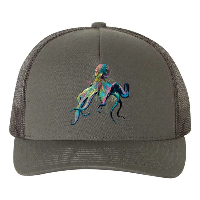 Colorful Octopus Yupoong Adult 5-Panel Trucker Hat