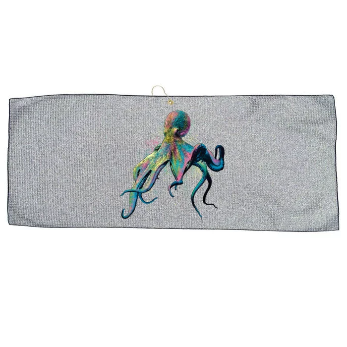 Colorful Octopus Large Microfiber Waffle Golf Towel