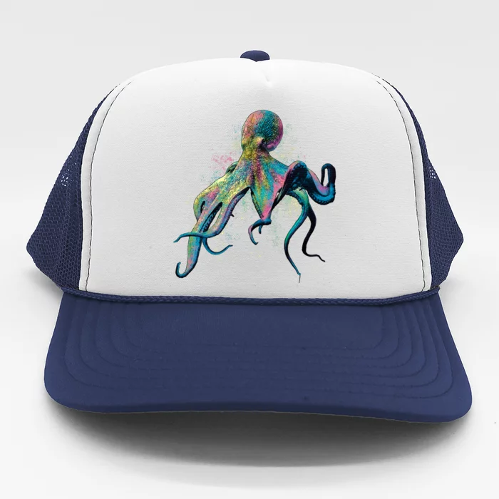 Colorful Octopus Trucker Hat