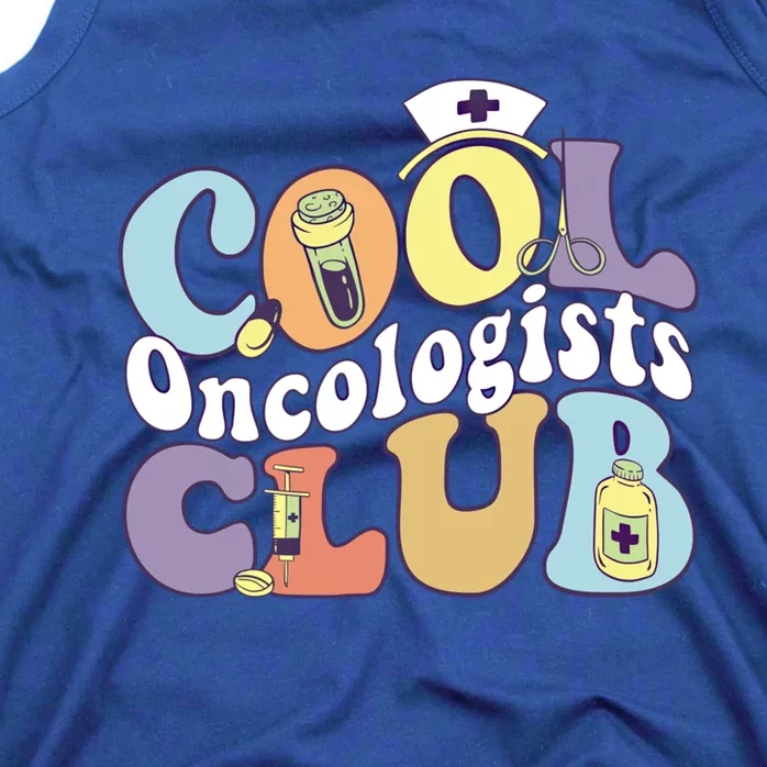 Cool Oncologists Club Oncology Practitioner Squad Groovy Gift Tank Top