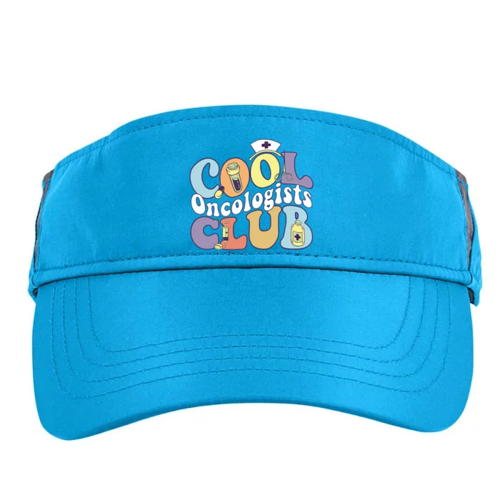 Cool Oncologists Club Oncology Practitioner Squad Groovy Gift Adult Drive Performance Visor