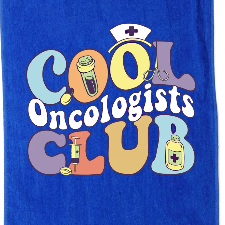 Cool Oncologists Club Oncology Practitioner Squad Groovy Gift Platinum Collection Golf Towel