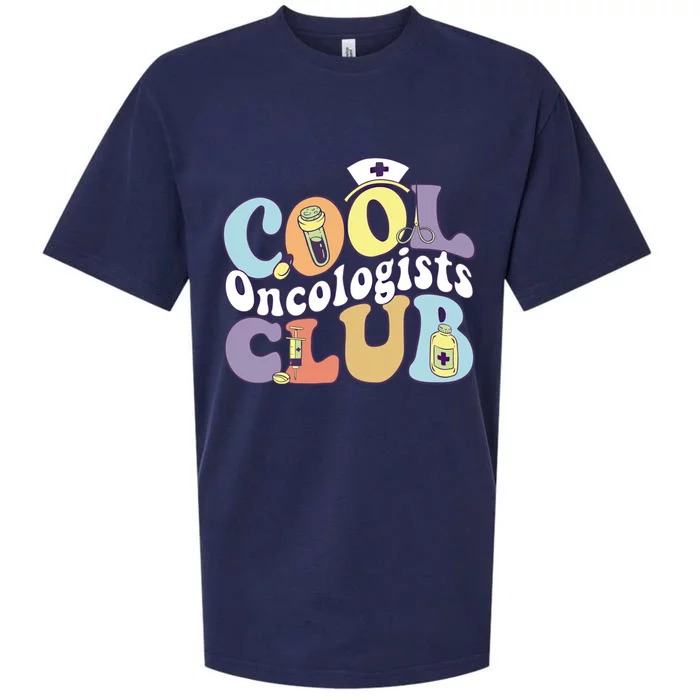 Cool Oncologists Club Oncology Practitioner Squad Groovy Gift Sueded Cloud Jersey T-Shirt