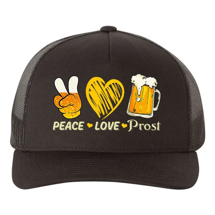 cute oktoberfest costume love prost prost oktoberfest Yupoong Adult 5-Panel Trucker Hat