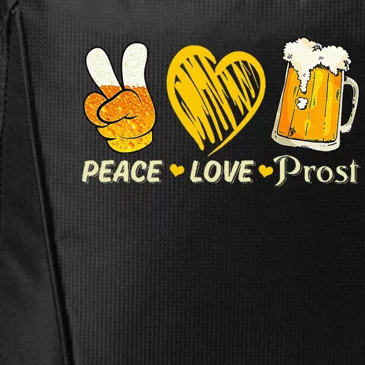 cute oktoberfest costume love prost prost oktoberfest City Backpack