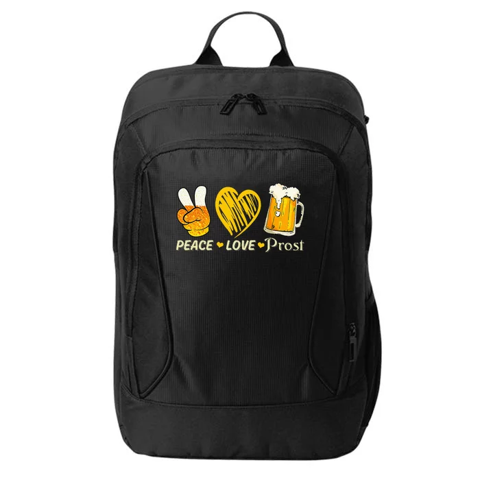 cute oktoberfest costume love prost prost oktoberfest City Backpack