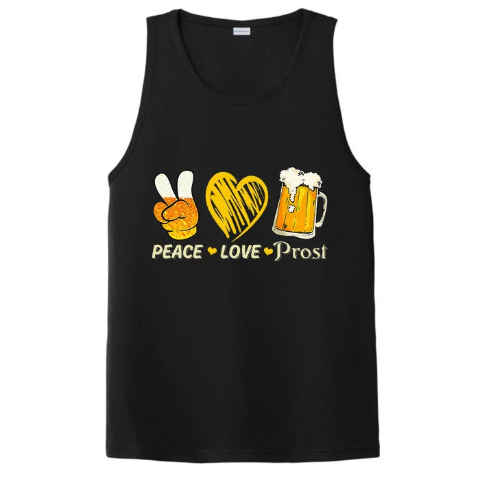 cute oktoberfest costume love prost prost oktoberfest Performance Tank