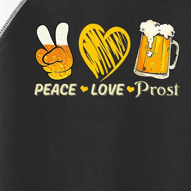 cute oktoberfest costume love prost prost oktoberfest Toddler Fine Jersey T-Shirt