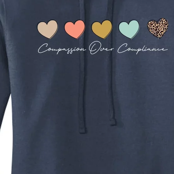 Compassion Over Compliance Bcba Behavioral Analyst Cute Gift Women's Pullover Hoodie