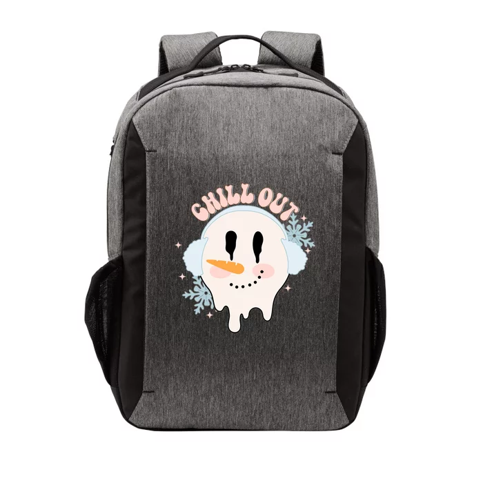 Chill Out Christmas With Snow Groovy Vibes Snowflake Xmas Cool Gift Vector Backpack