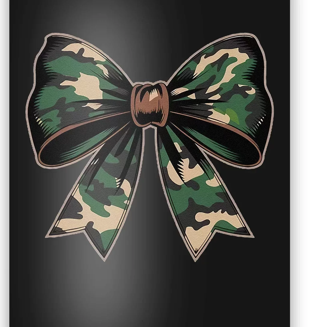 Camouflage Old Camo Bow Camo Coquette Bow Hunting Gift Poster