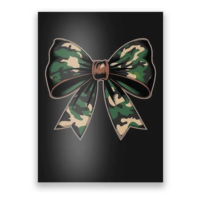 Camouflage Old Camo Bow Camo Coquette Bow Hunting Gift Poster