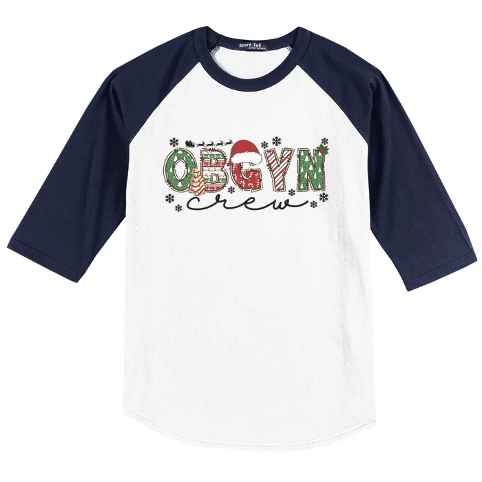 Christmas Obgyn Crew Obgyn Nurse Ultrasound Nurse Crew Great Gift Baseball Sleeve Shirt