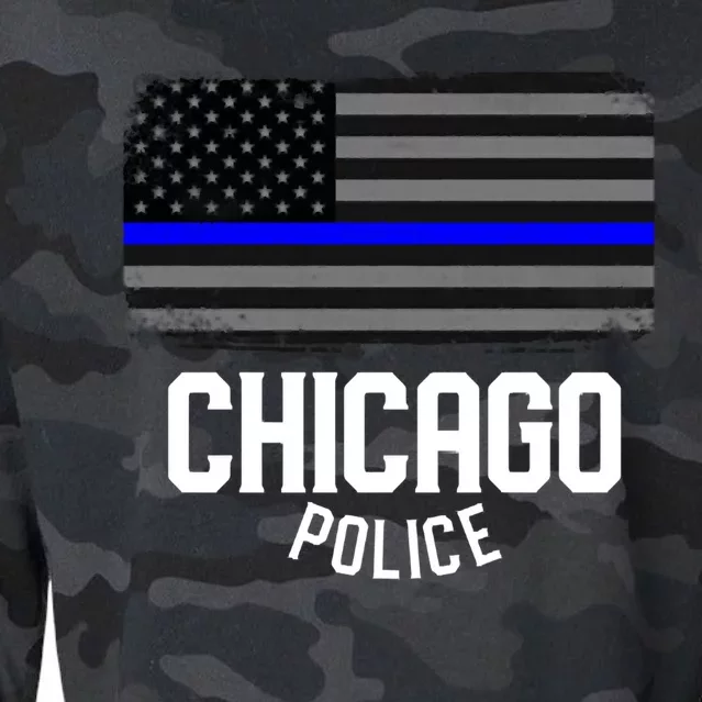 City Of Chicago Police Officer Illinois Policemancity Of Chicago Police Officer Cropped Pullover Crew