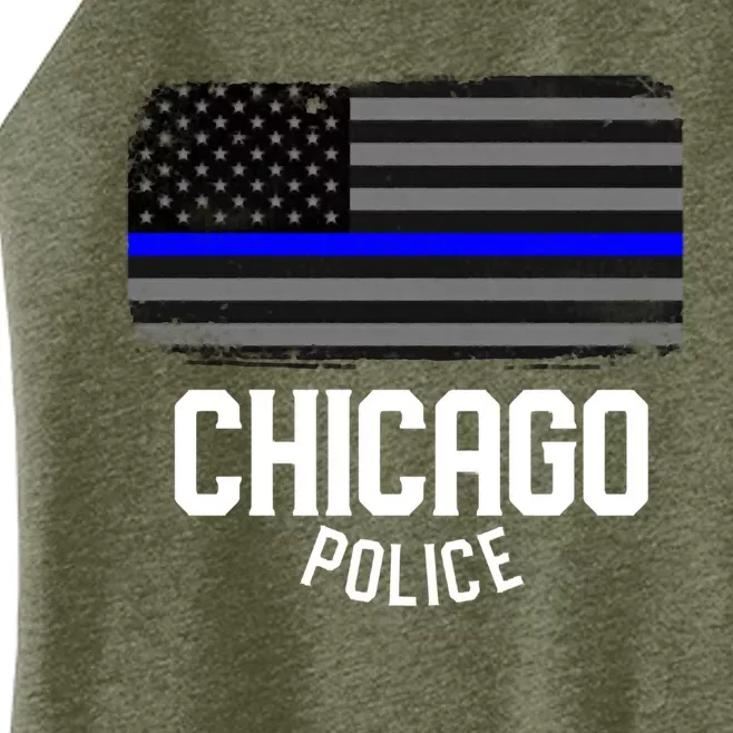 City Of Chicago Police Officer Illinois Policemancity Of Chicago Police Officer Women’s Perfect Tri Rocker Tank