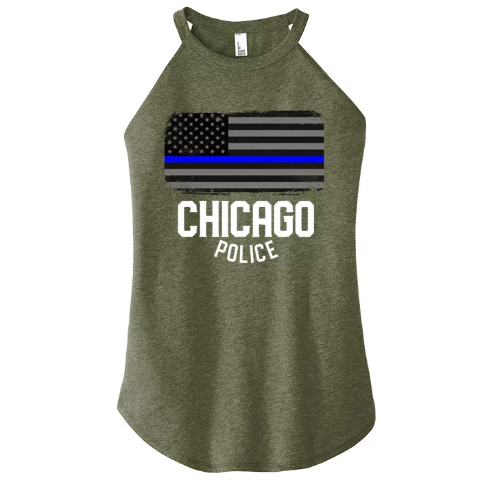 City Of Chicago Police Officer Illinois Policemancity Of Chicago Police Officer Women’s Perfect Tri Rocker Tank