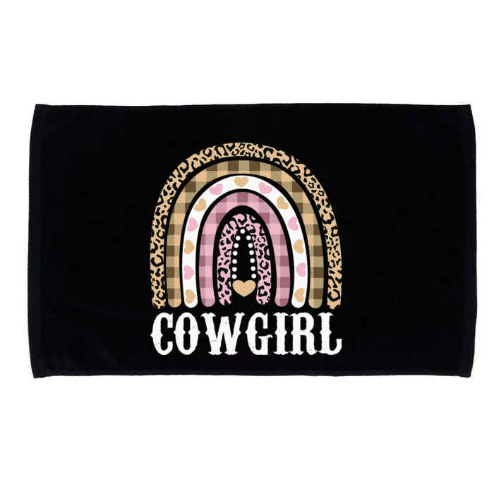 Cow Outfit  Cow Rainbow Leopard Western Cow Microfiber Hand Towel