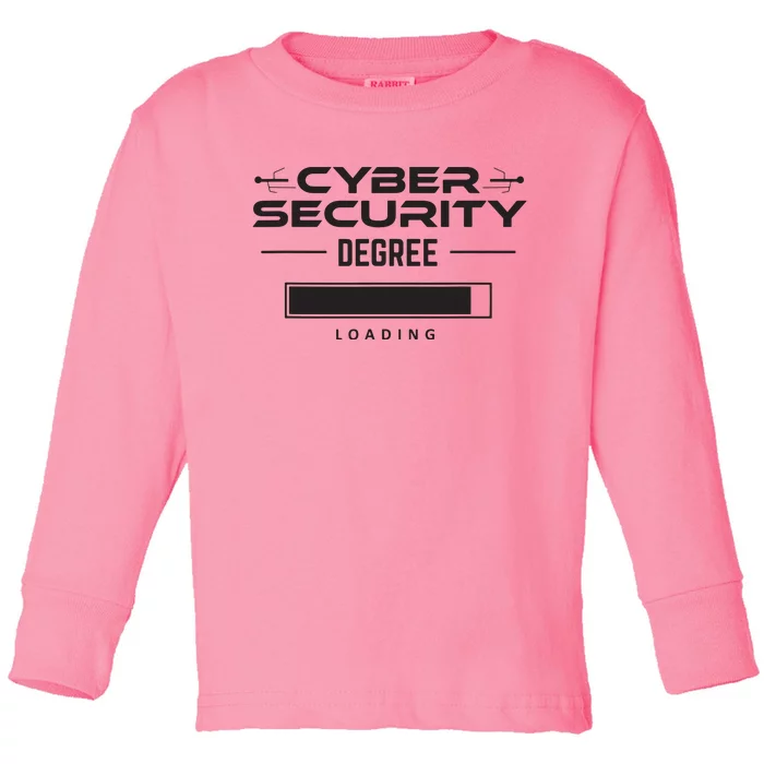 Cybersecurity Outfit Computer Security Computer Engineer Toddler Long Sleeve Shirt