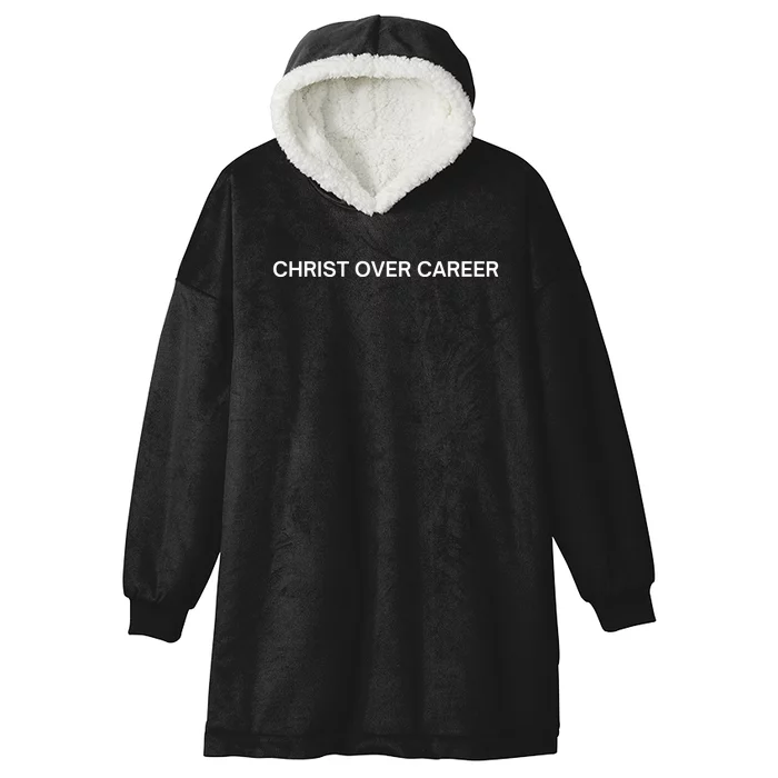 Christ Over Career Hooded Wearable Blanket