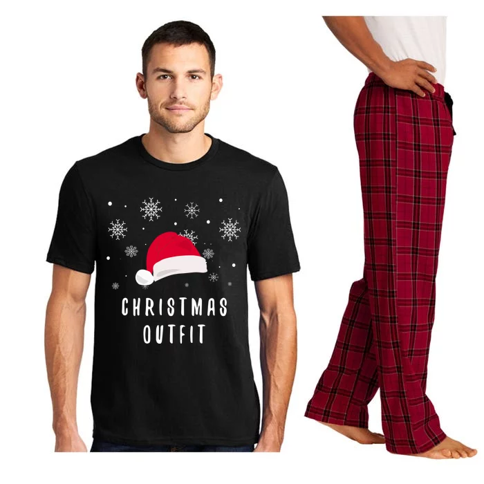 Christmas Outfit Christmas Hat Snowflakes Xmas Christmas Gift Pajama Set