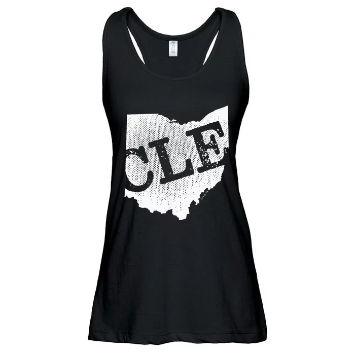 Cle Ohio Cleveland Ladies Essential Flowy Tank