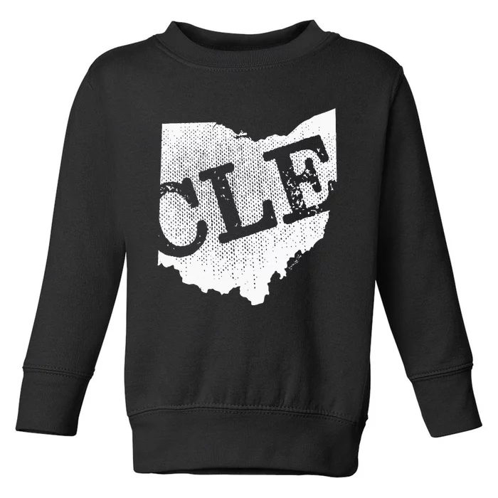 Cle Ohio Cleveland Toddler Sweatshirt