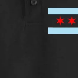 City Of Chicago Illinois Flag Dry Zone Grid Performance Polo