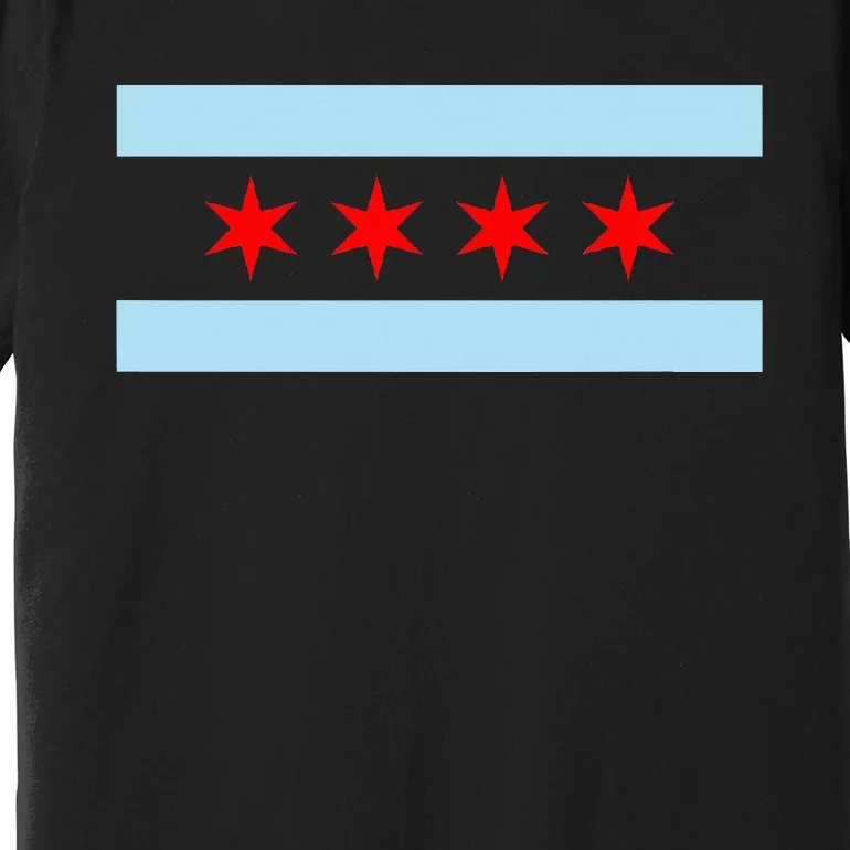 City Of Chicago Illinois Flag Premium T-Shirt