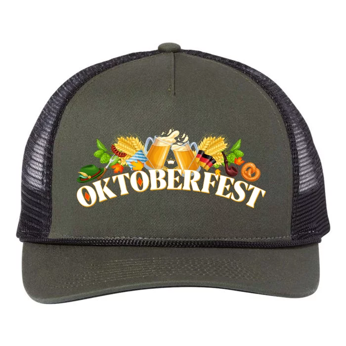 Celebrate Oktoberfest Retro Rope Trucker Hat Cap