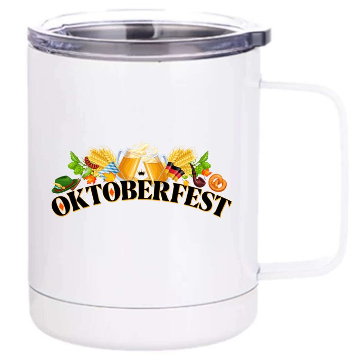 Celebrate Oktoberfest Front & Back 12oz Stainless Steel Tumbler Cup