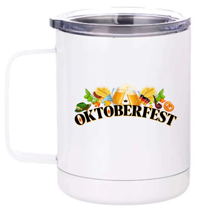 Celebrate Oktoberfest Front & Back 12oz Stainless Steel Tumbler Cup