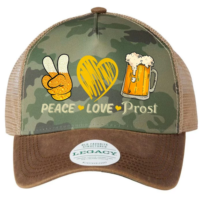 Cute Oktoberfest Costume Peace Love Prost Prost Oktoberfest Legacy Tie Dye Trucker Hat