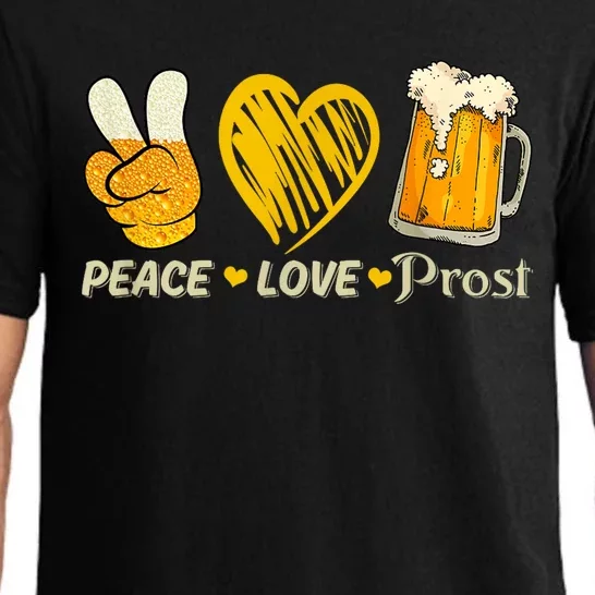 Cute Oktoberfest Costume Peace Love Prost Prost Oktoberfest Pajama Set