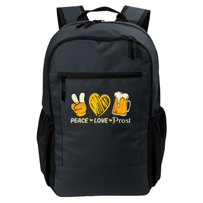 Cute Oktoberfest Costume Peace Love Prost Prost Oktoberfest Daily Commute Backpack