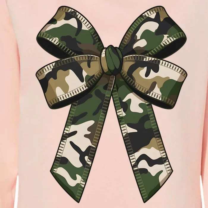 Camouflage Old Camo Bow Camo Coquette Bow Hunting Girl Women Womens California Wash Sweatshirt