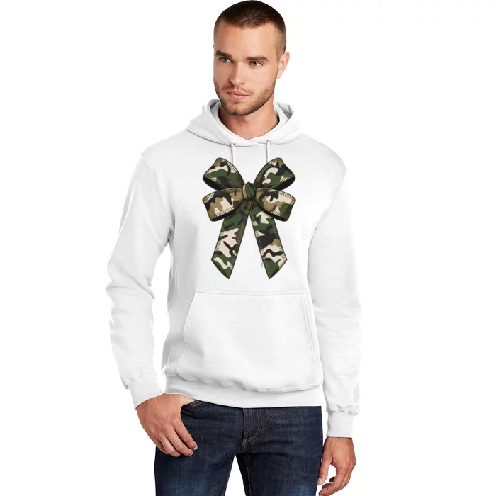 Camouflage Old Camo Bow Camo Coquette Bow Hunting Girl Women Hoodie