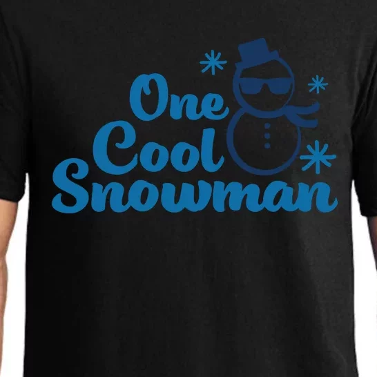 Christmas One Cool Snowman Pajama Set